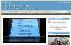 Kind Ethics - home page - above the fold